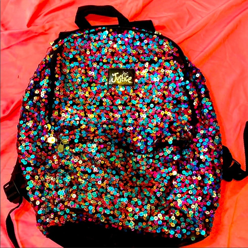 Justice Backpack sequined